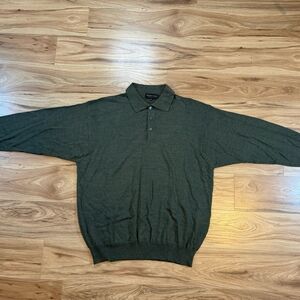 Franco Rossi Men’s XL Wool Blend Knit Polo Italy